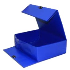 Bìa hộp simili không dây 10cm TM BF-T02 xanh